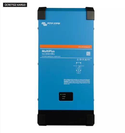 Victron İnvertör/Şarj Cihazı MultiPlus 12/2000/80-32 Inverter/Charger (PMP122200000)