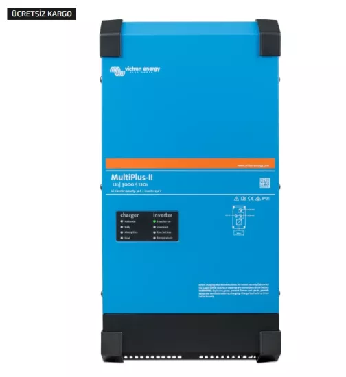 Victron İnvertör/Şarj Cihazı MultiPlus-II 12/3000/120-32 Inverter/Charger (PMP122305010)
