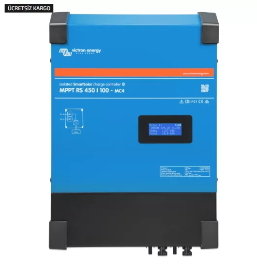 Victron Solar Şarj Kontrol Cihazı SmartSolar MPPT RS 450/100-MC4 Charge Controller (SCC145110512)