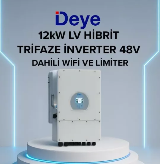 Deye 12 Kw Hibrit Trifaze İnverter Lv