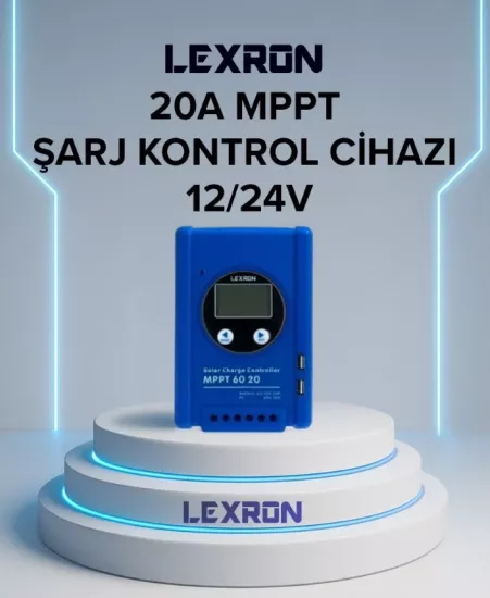 Lexron 20 Amper Mppt Şarj Kontrol Cihazı