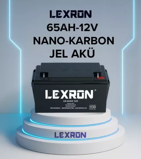 Lexron 65 Amper 12 Volt Elektrikli Araç Jel Aküsü