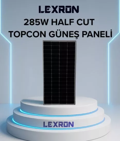 Lexron 285 Watt 12 Volt Half Cut Topcon Güneş Paneli