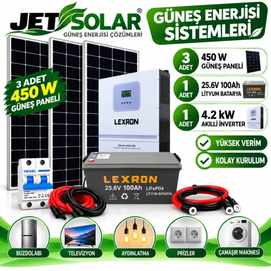 4.2 kW Lityum Akülü Güneş Enerjisi Seti