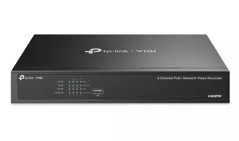  Tp-link Vigi Nvr1008h-8mp V1.2 8 Kanal Poe 1 Sata H265+ Onvif Nvr Kayit Ci̇hazi
