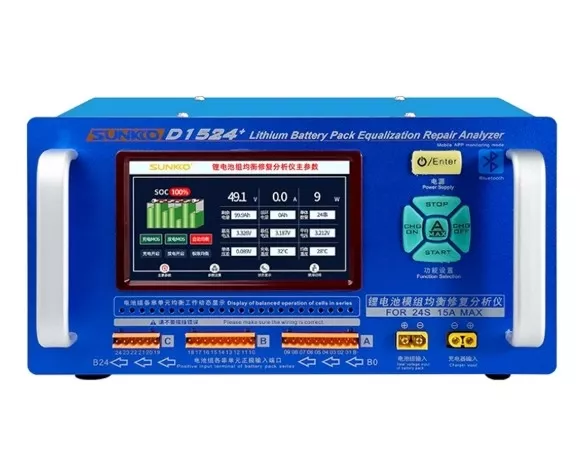 SUNKKO D1524+ LI-ION / LIFEPO4 / LTO UYUMLU 15A 24S BATARYA EŞİTLEYİCİ & ANALİZÖR
