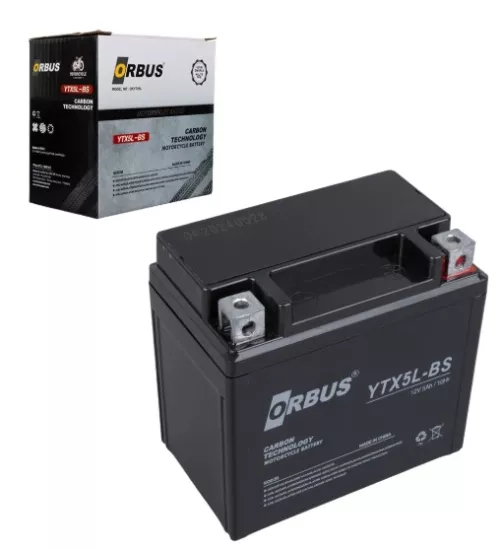 ORBUS YTX5L-BS 12V 5A MOTOSİKLET AKÜSÜ (114 X 70 X 106 MM) (1.8KG)