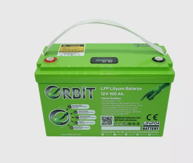  Orbit 100 Amper 12 Volt LifePo 4 Akü Abs Kasa